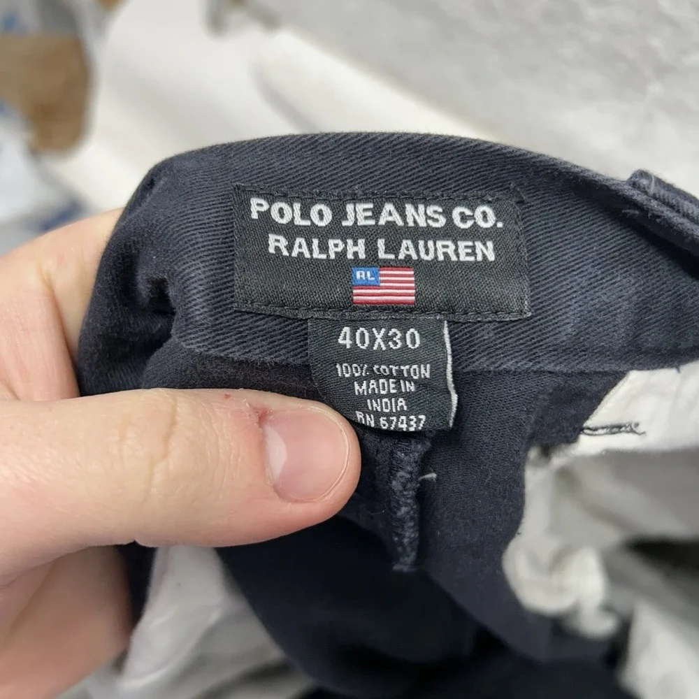 Polo Jeans Co Ralph Lauren Mens Size 40X30 Blue Denim Vintage Jeans